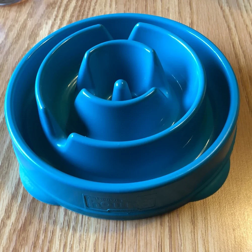 Outward Hound Fun Feeder dog bowls feature meal-lengthening ridges to help slow